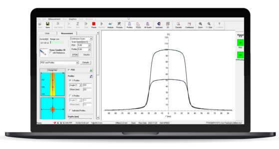 PTW BEAMSCAN Software scans with full automation