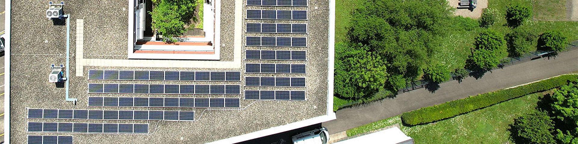 Our in-house solar panels fuel the charging towers for electric vehicles